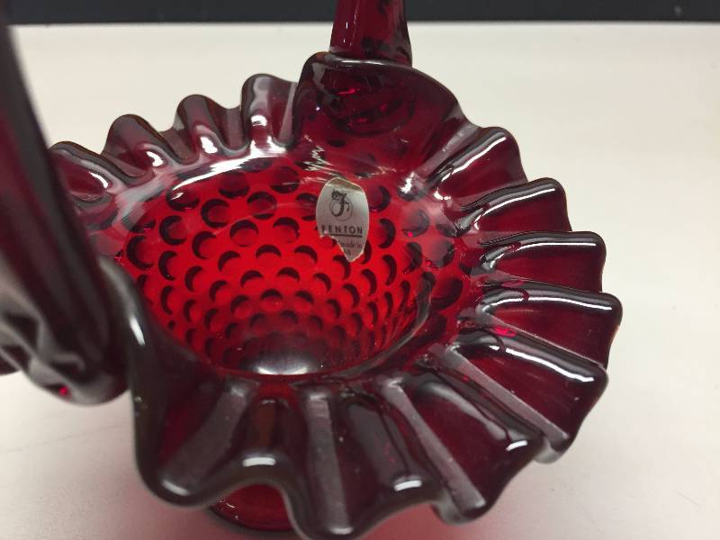 FENTON RED BASKET