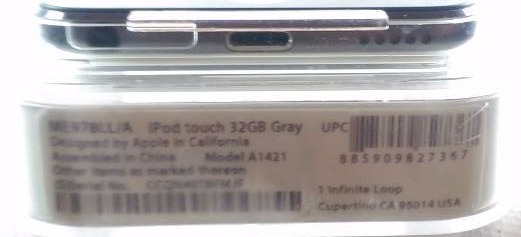 lot 65 image: Apple iPod touch 32GB Space Gray iCLOUD LOCKED