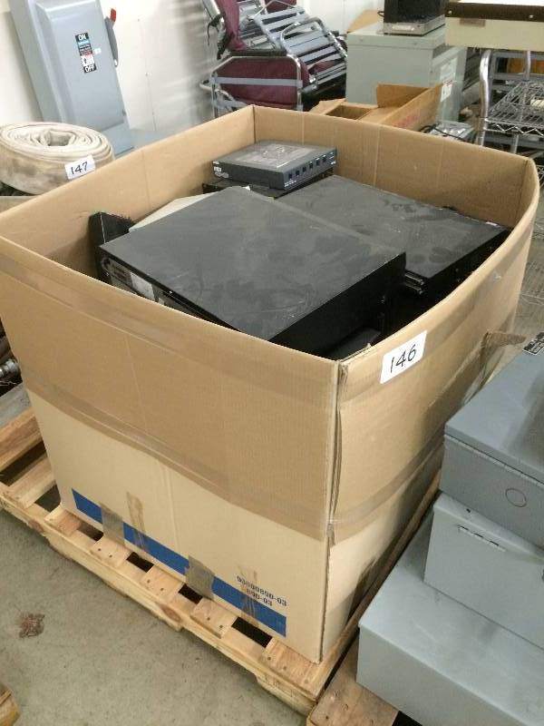 Large box of misc. electrical