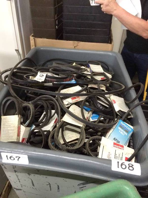 Huge lot of automobile belts