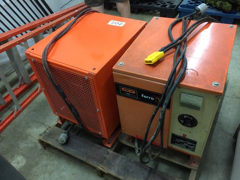 Lot of 2 industrial battery chargers