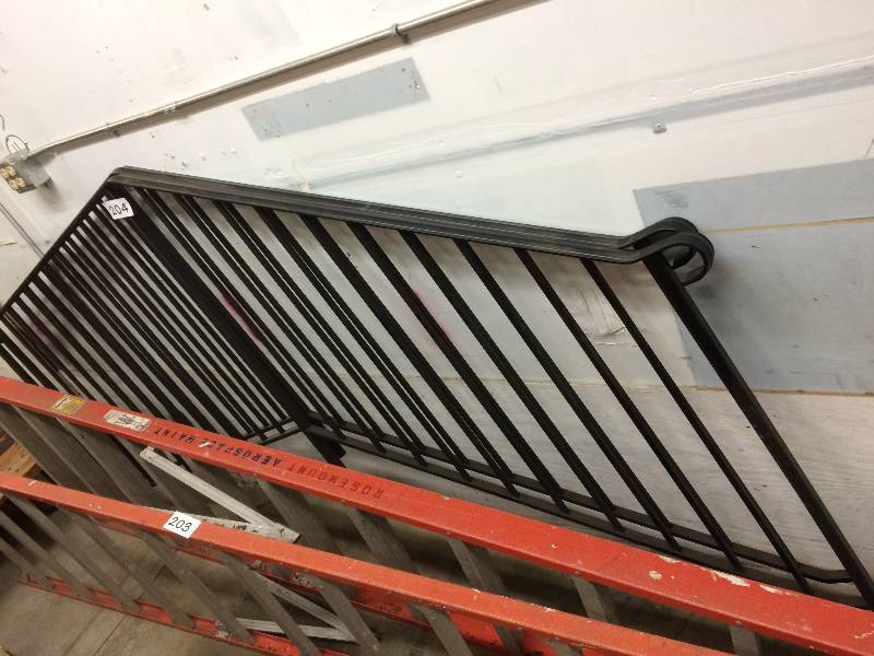 2 iron railings