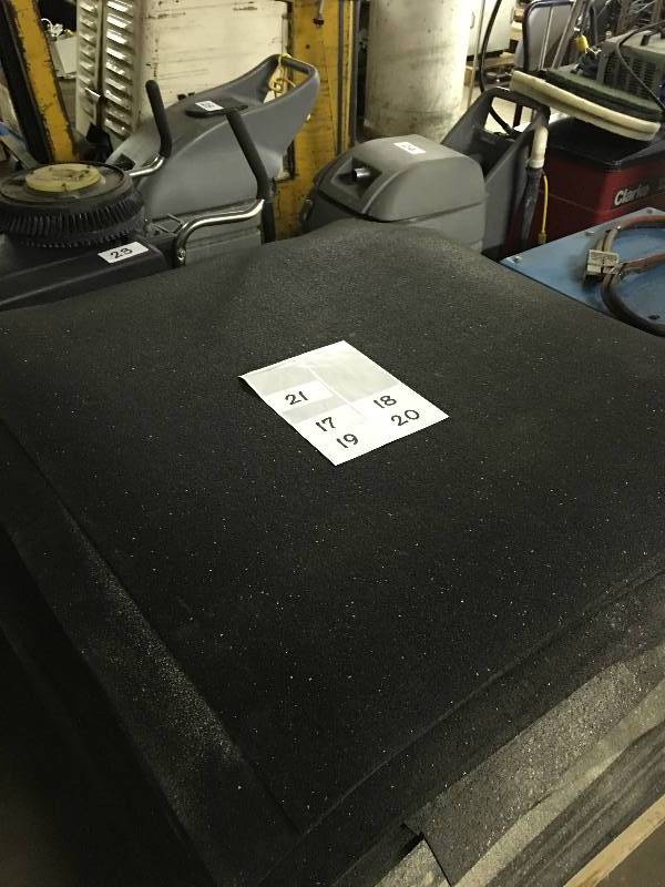 Lot of rubber floor mat pieces