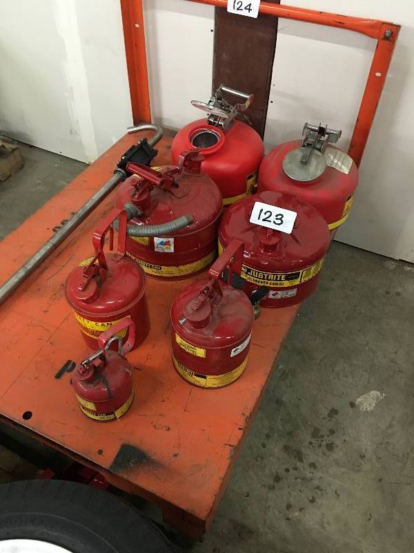 Lot of gas cans