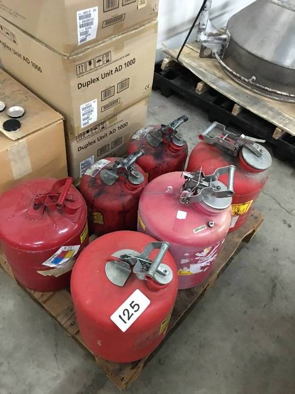 Lot of gas cans