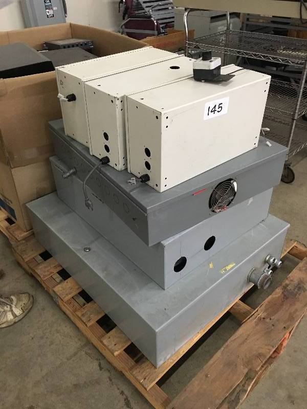 Pallet lot of electrical boxes