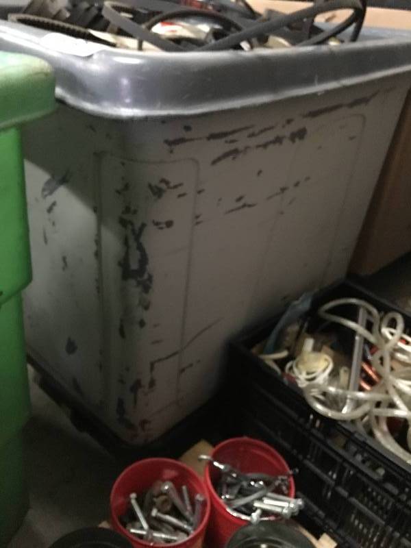 Large plastic bin