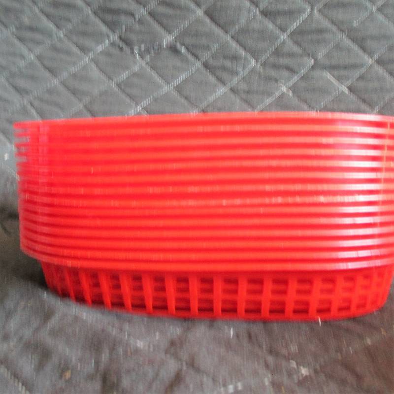 lot 80 image: RED PLASTIC BASKET