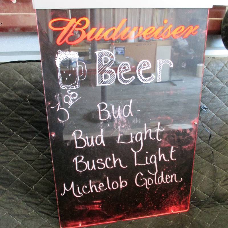 lot 39 image: BUDWEISER SIGN