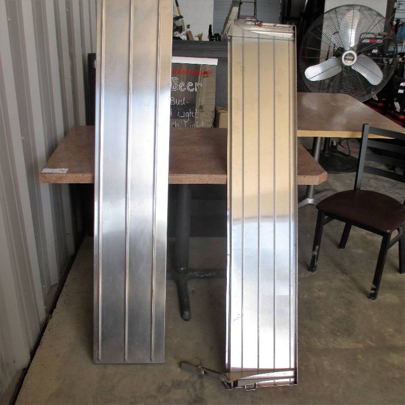 lot 132 image: STAINLESS STEEL SHELVES