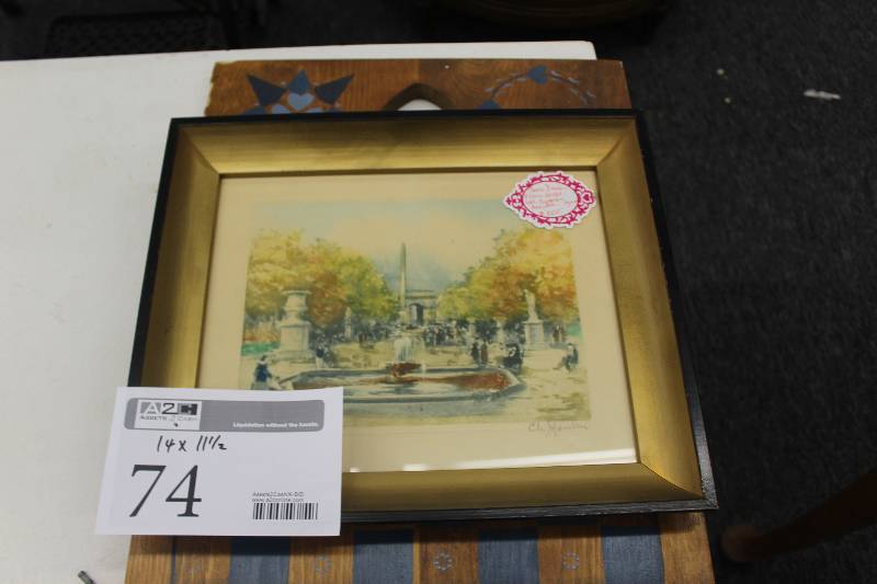 lot 74 image: Framed Wall Art