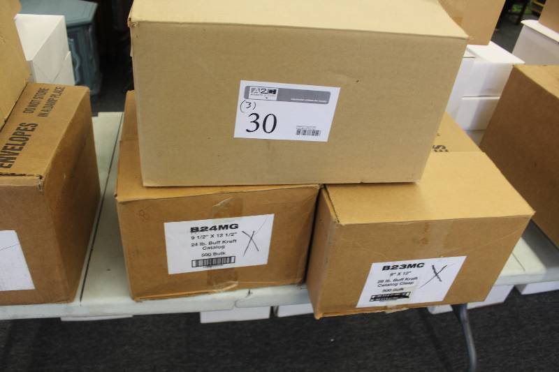 lot 30 image: Lot of (3) Boxes of Envelopes