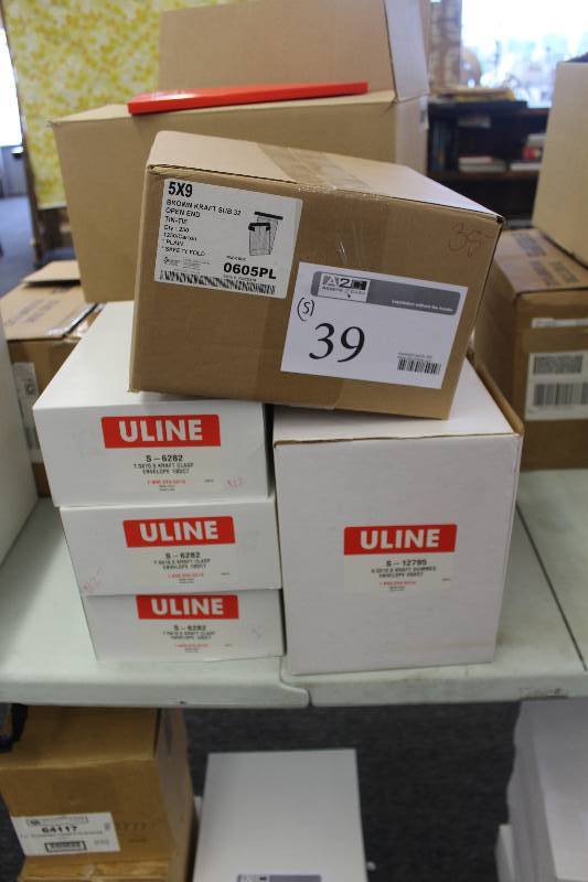 lot 39 image: Lot of (5) Boxes of Envelopes