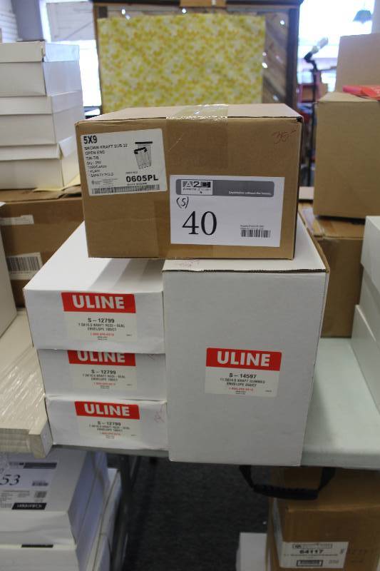 lot 40 image: Lot of (5) Boxes of Envelopes