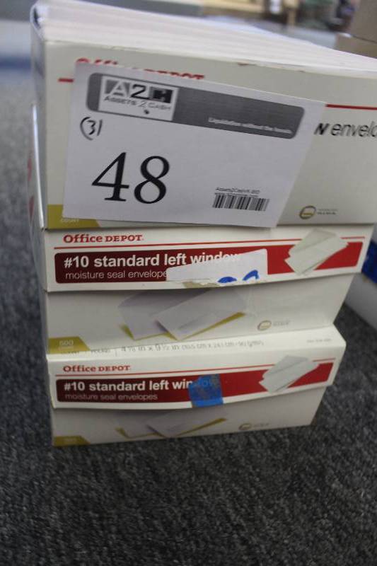 lot 48 image: Lot of (3) Boxes of Envelopes