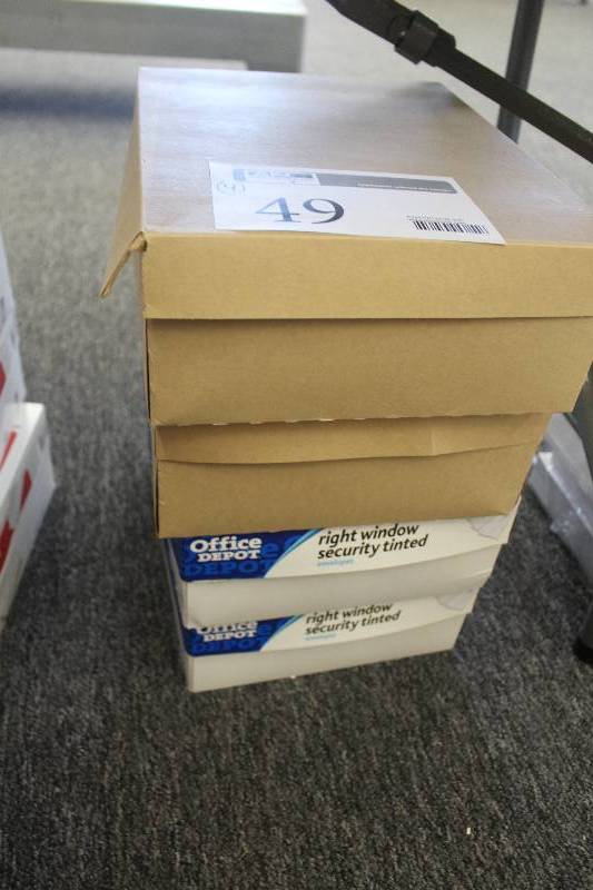 lot 49 image: Lot of (4) Boxes of Envelopes