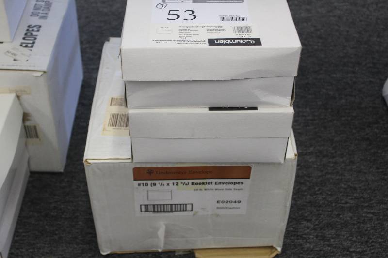 lot 53 image: Lot of (3) Boxes of Envelopes