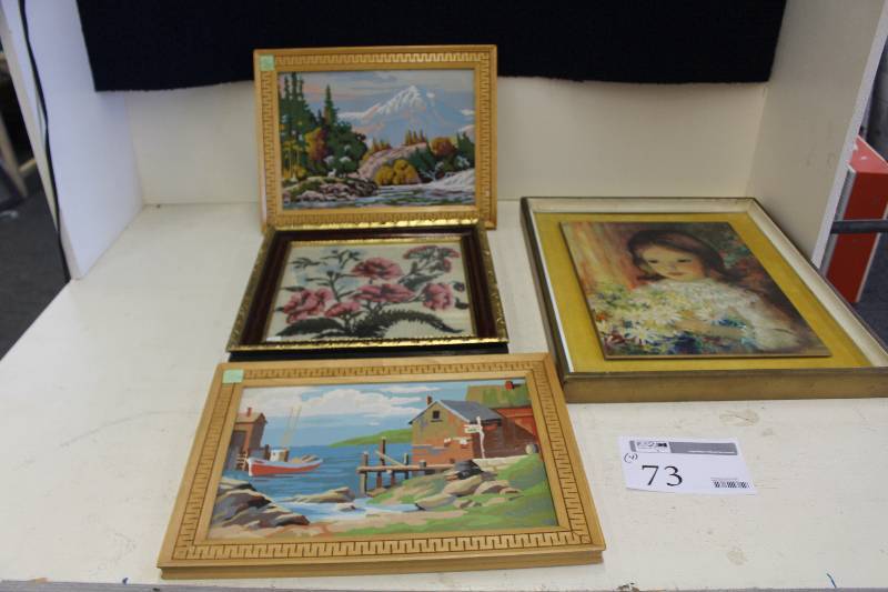 lot 73 image: Lot of (4) Framed Wall Art