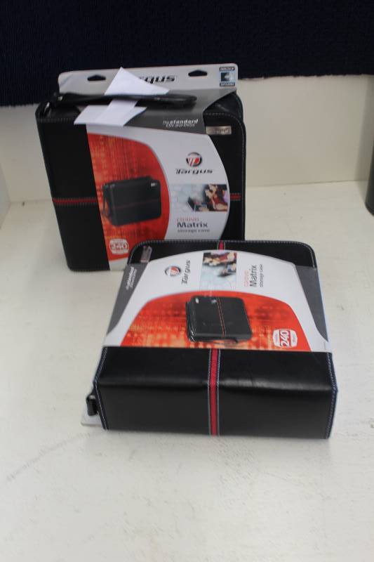 lot 76 image: Lot of (2) Targus CDDVD Matrix Storage Case