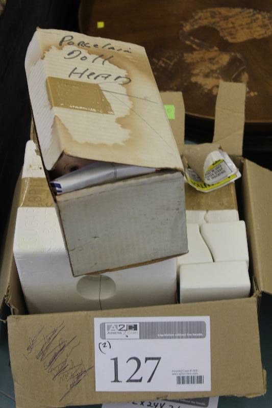 lot 127 image: Lot of (2) Doll Mold Sets - Head, Hands, and Feet