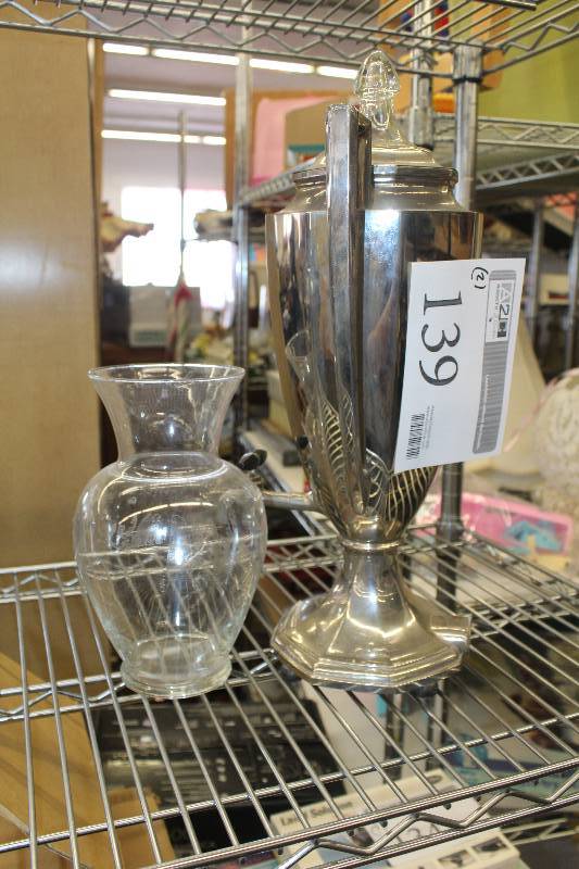 lot 139 image: Lot of (2) Including Trophy, Vase