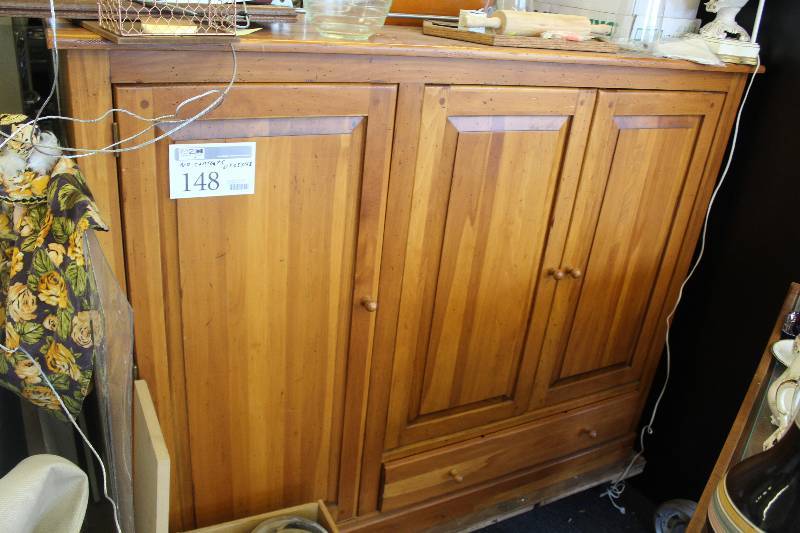 lot 148 image: Cherry wood Armoire