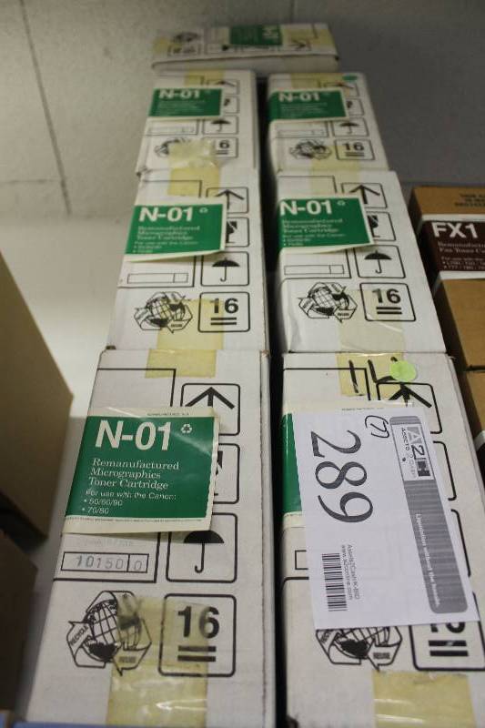 lot 289 image: Lot of (7) Canon N-01 Remanufactured Toner Cartridges