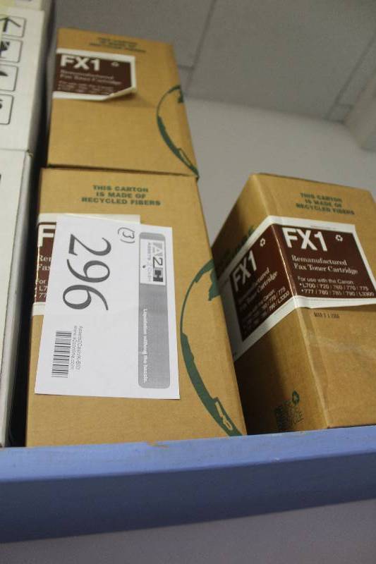 lot 296 image: Lot of (3) Canon FX1 Remanufactured Toner Cartridges