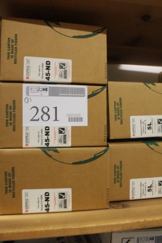 lot 281 image: Lot of (5) Remanufactured Toner Cartridges Including 3) Canon AXHP LaserJet 5L AND 1) Sharp 45-ND