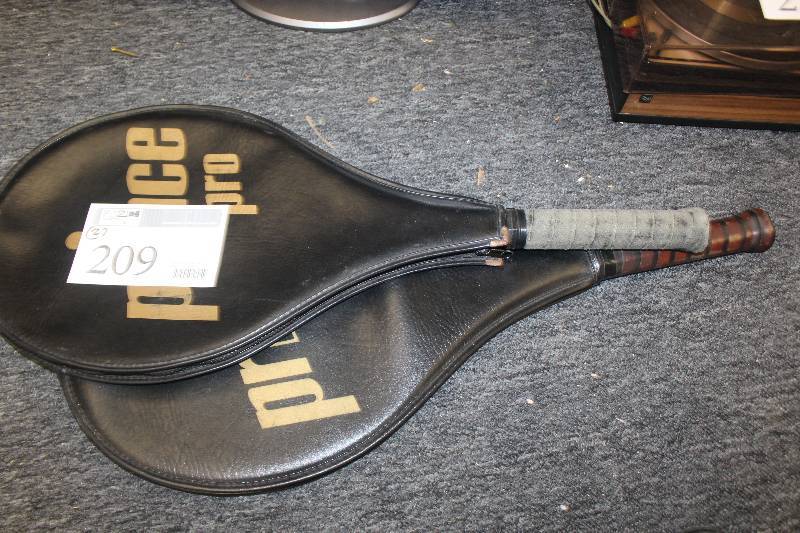 lot 209 image: Lot of (2) Prince Pro Tennis Rackets w Case