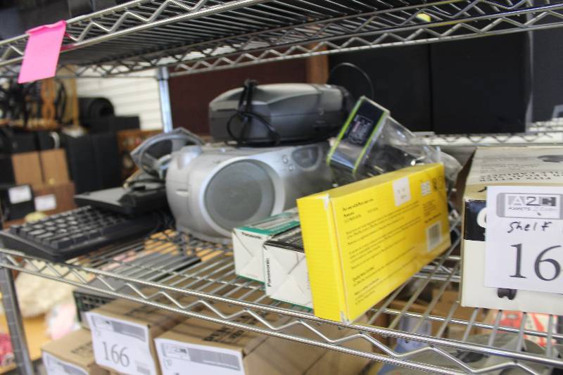 lot 164 image: Shelf Lot of Misc Electronic Equipment