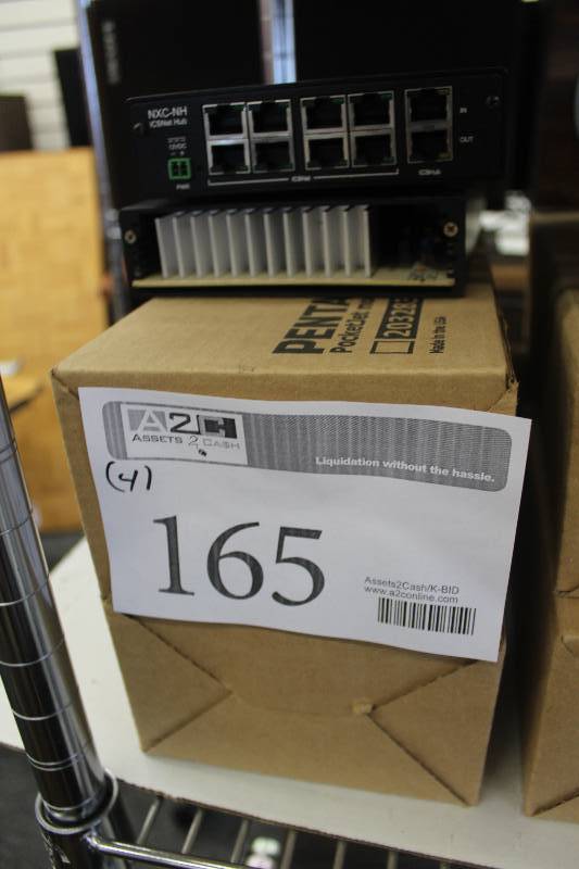 lot 165 image: Lot of (4) Including 2) Pentax PocketJet Mobile Printer Mount AND 1) Netlinx Hub AND 1) Other