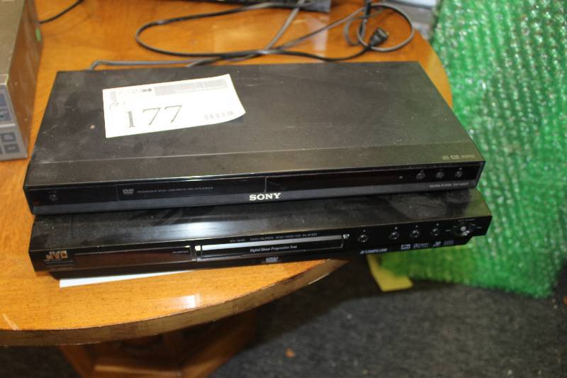 lot 177 image: Lot of (2) Progressive Scan DVD Player Including Sony, JVC