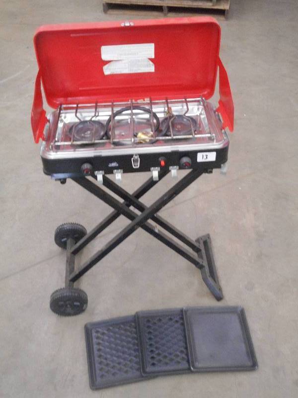 lot 13 image: Texsport Folding LP-Gas Camp Grill ...