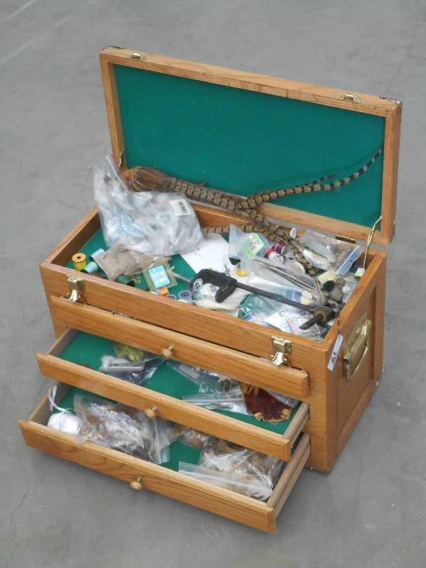 lot 61 image: 3-Drawer Collector Chest Full Of As...