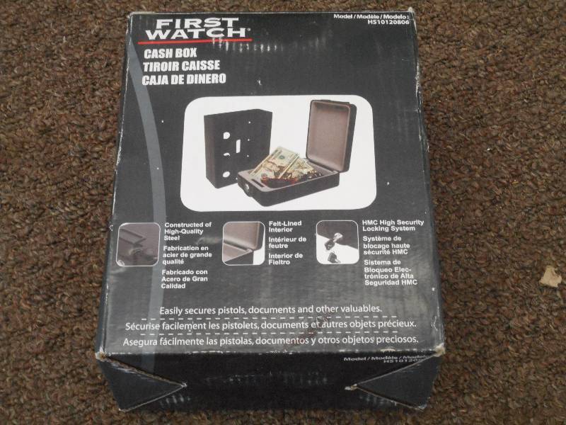 lot 80 image: New Homak Locking Cash Box ...