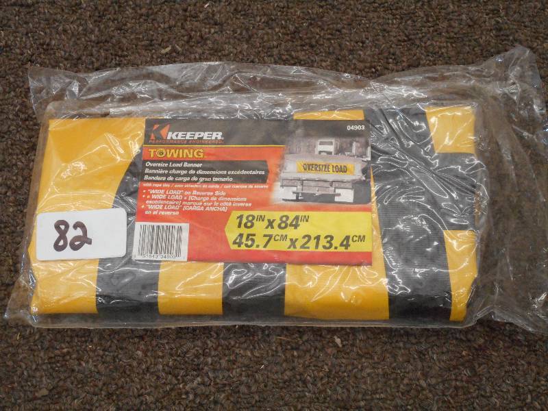 lot 82 image: New Keeper 18x84 Oversize Load Ba...