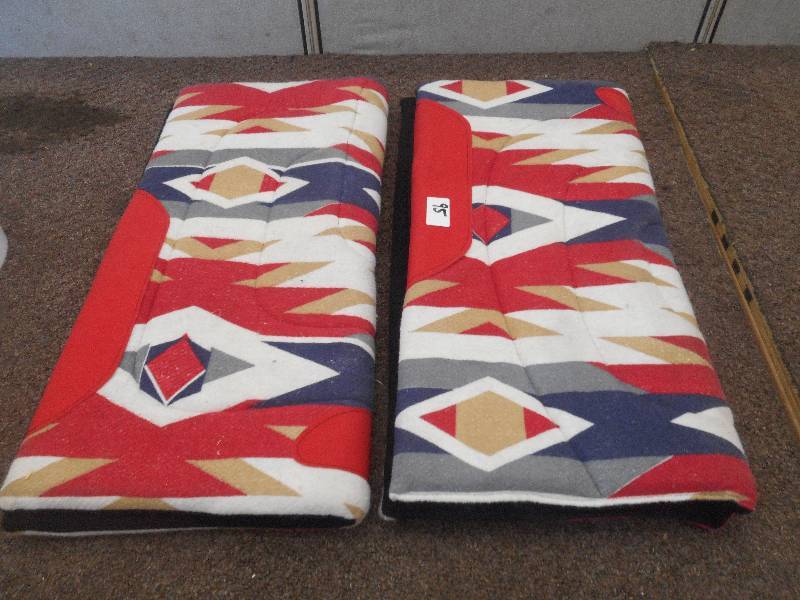 lot 95 image: (2) Saddle Blankets, Good Condition...