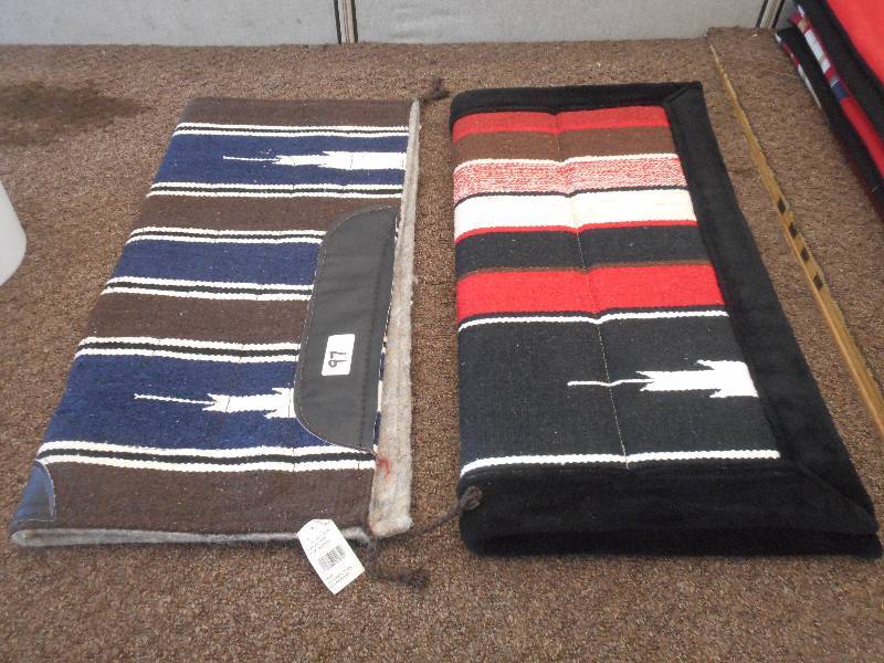 lot 97 image: (2) Saddle Blankets, Good Condition...