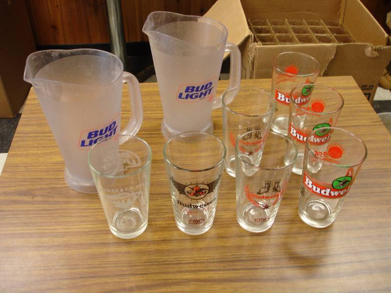 lot 57 image: Budweiser Glasses