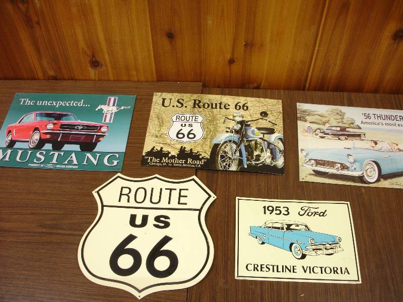 lot 85 image: Tin Signs