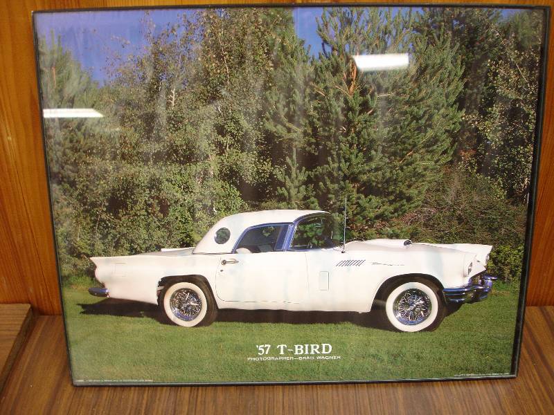 lot 94 image: Framed Car Poster