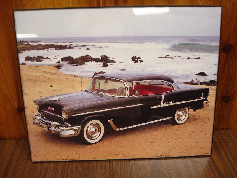 lot 96 image: Framed Car Poster