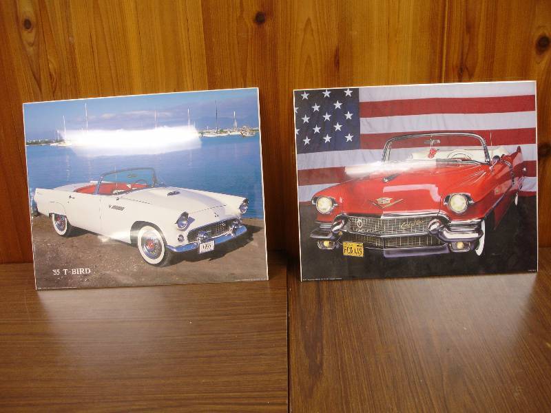 lot 100 image: 2 car posters
