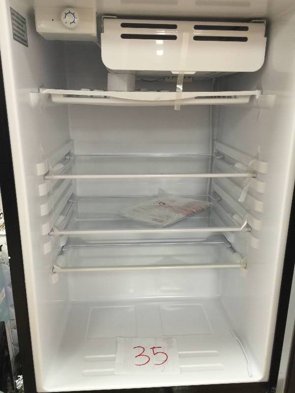 lot 35 image: Haier 4.5 cu ft Refrigerator, Virtual Steel NEW Modell HC46SF10SV