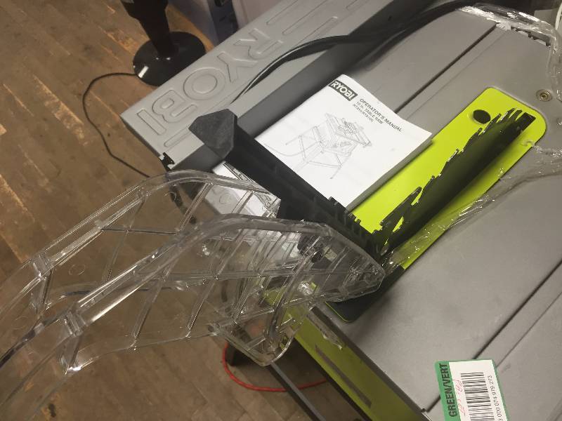 lot 43 image: Ryobi 15 Amp 10 in. Table Saw in like new condition