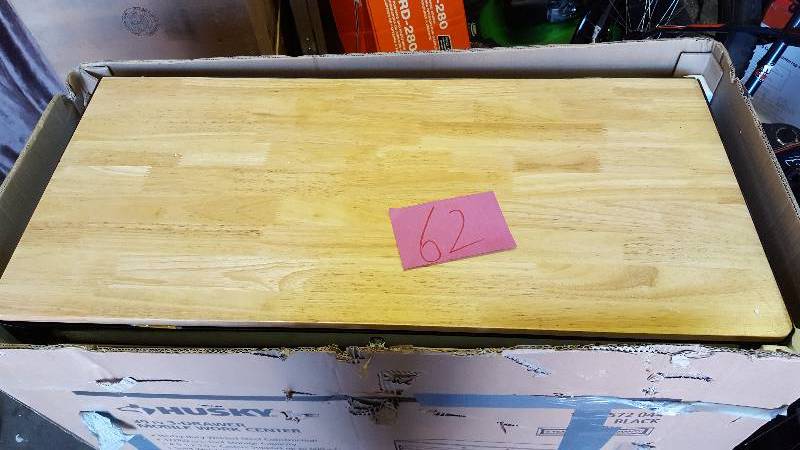 lot 62 image: Husky 39 in 3 drawer Mobile Work Center New