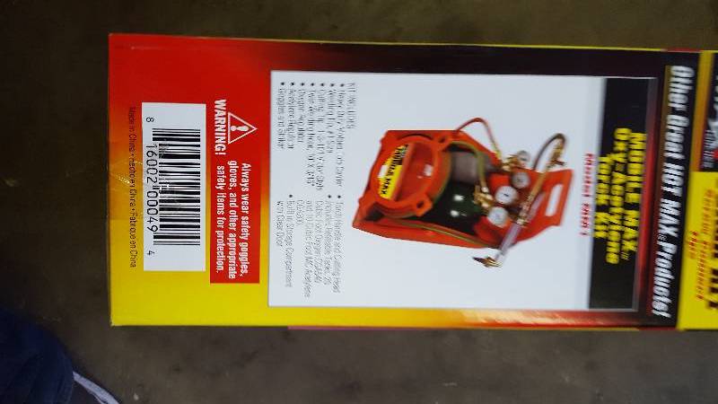 lot 96 image: Hot Max Air Fuel Torch New
