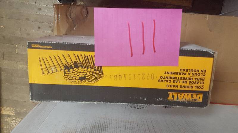 lot 111 image: Dewalt Coil Siding Nail New Box