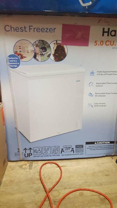 Haeir 5.0 CU FT Freezer HF50W20W New
